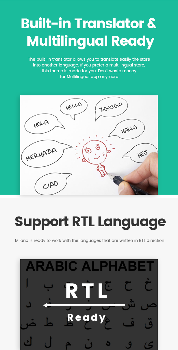 Milan - drag and drop multilingual responsive Shopify theme - 5