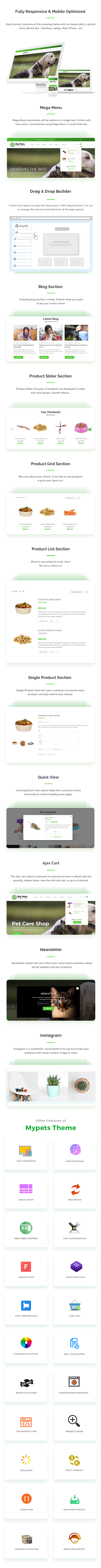 Pet sitter, pet store, animal grooming Shopify theme 