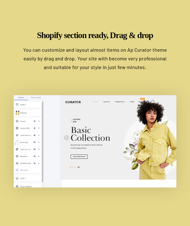 Ap Curator - A smart and stylish eCommerce Shopify kit