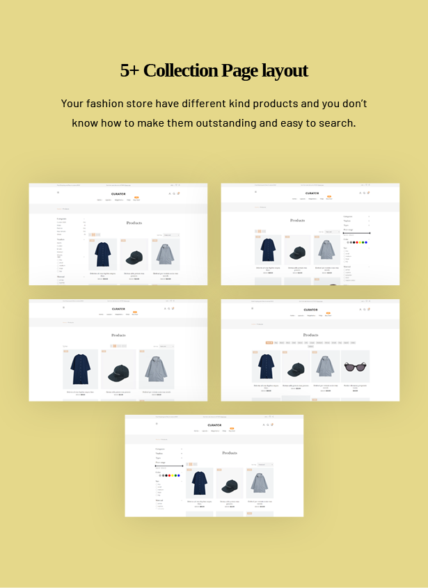 Ap Curator - A smart and stylish eCommerce Shopify kit