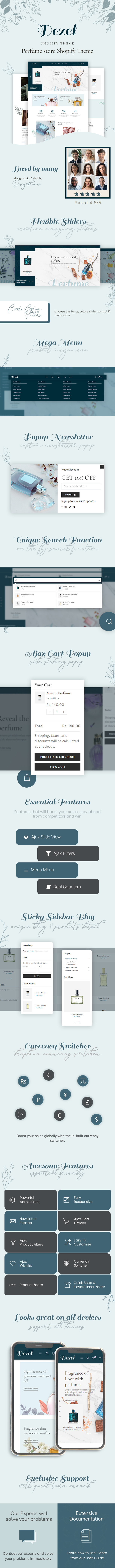 Dezel - perfume shop Shopify Theme - 1