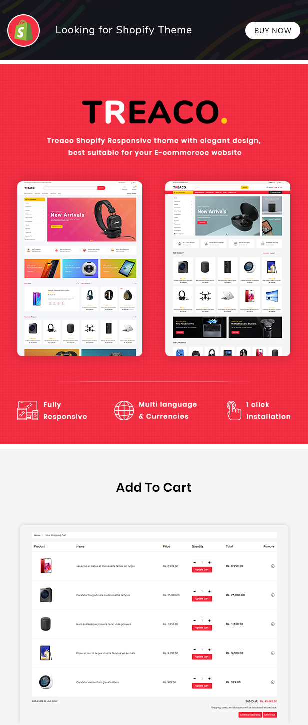 Treaco - Shopify Multipurpose Ecommerce Kit - 2