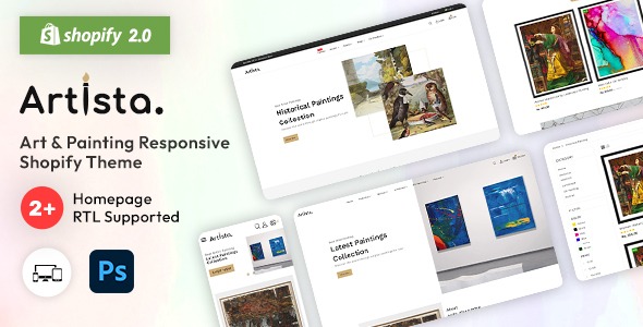 Artista - Artist & Painting Designers Agency Shopify 2.0