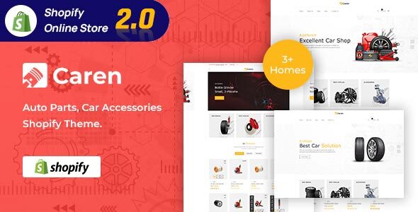 Caren - Auto Parts, Car Accessories Shopify Theme