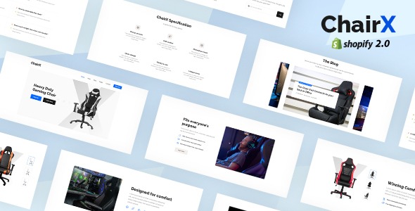 Chairx - Apps, Single Product Promotion Shopify Theme