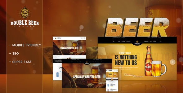 Double Beer – Section Shopify Theme 2018 For Beer Store Online