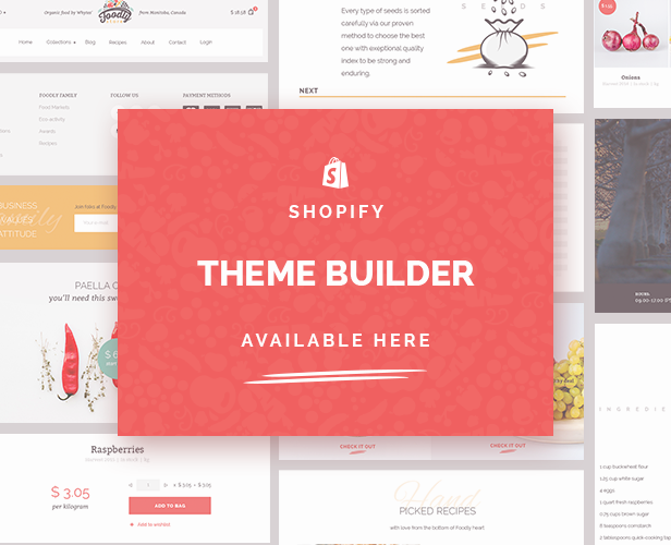Foodly — PSD template of an organic food store - 1