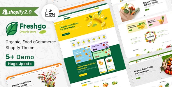 FreshGo - Organic & Supermarket Shopify Food Store