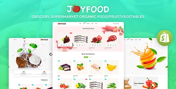 JoyFood - Grocery, Supermarket Organic Food/Fruit/Vegetables eCommerce Shopify Theme
