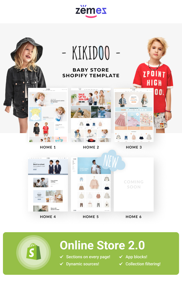 Kikidoo - Shop for babies Shopify Theme for children Fashion and toy boutique - 1