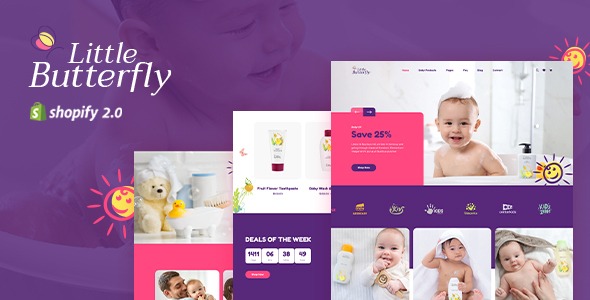 Little Butterfly - Babies Store Shopify Theme