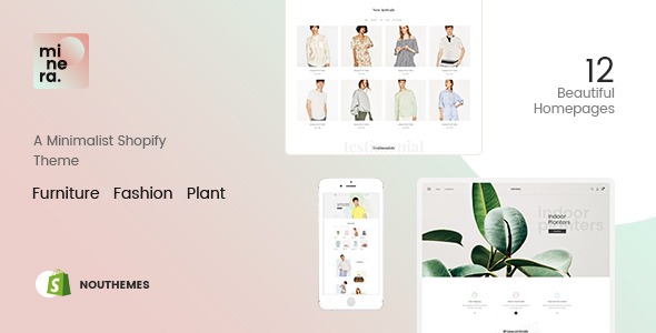 Minera - Minimalist  Responsive Multipurpose Sections Drag & Drop Builder Shopify Theme