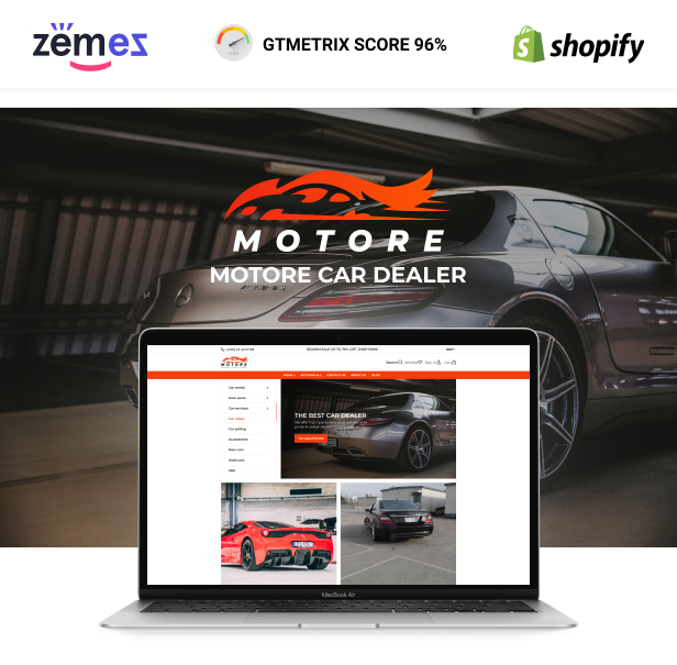 Motore - Theme for Shopify Car Dealers, Car Sales, Used Auto Parts - 1