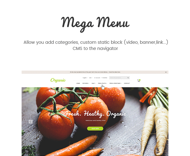 Organic - drag and drop multilingual responsive Shopify theme - 6