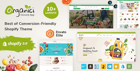 Organici - Food & Grocery Store - Shopify 2.0 Multi-Purpose Responsive Theme