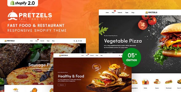Pretzels - Fast Food & Restaurant Responsive Shopify Theme