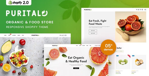 Purital - Organic & Food Store Shopify 2.0 Theme
