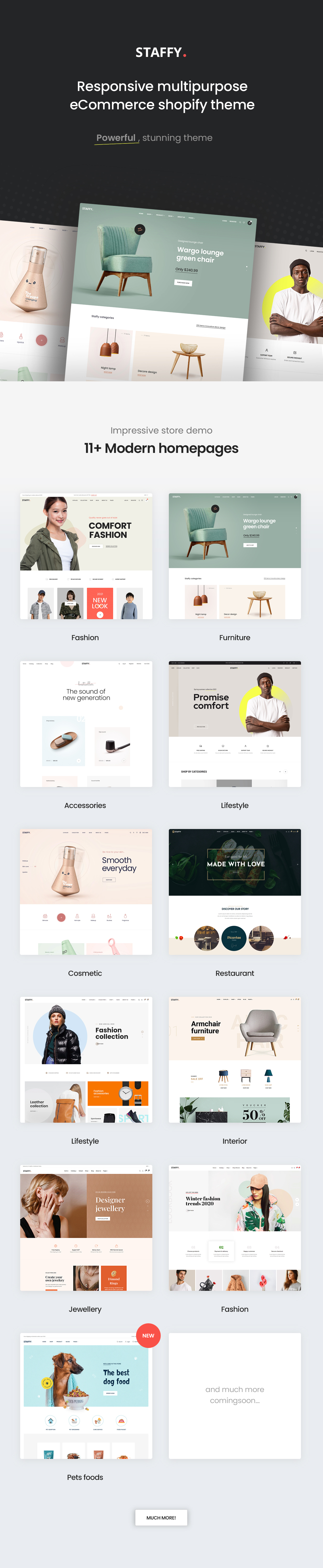 Staffy - Shopify's Responsive Ecommerce Kit - 1
