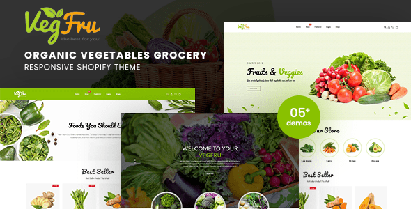 Vegfru - Organic Vegetables eCommerce Shopify Theme