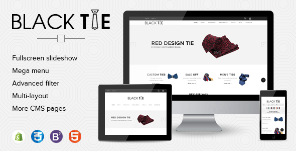 eCommerce Shopify Theme Men's Fashion Ties
