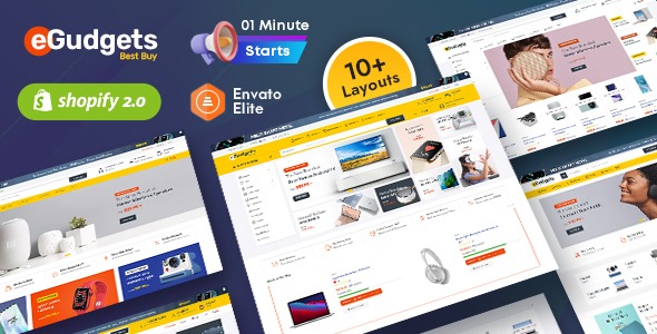 eGudgets - Advanced Multipurpose Mega Electronics Shopify OS 2.0 Theme