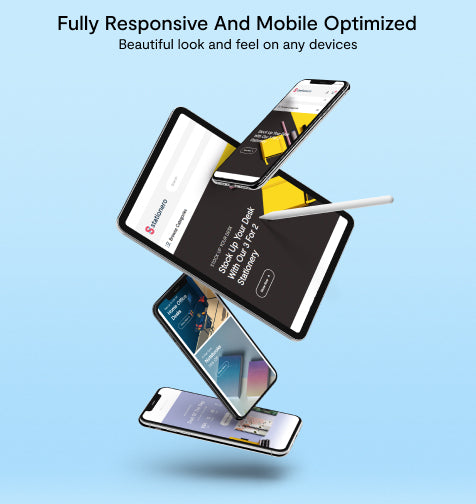 Fully responsive and optimized for mobile