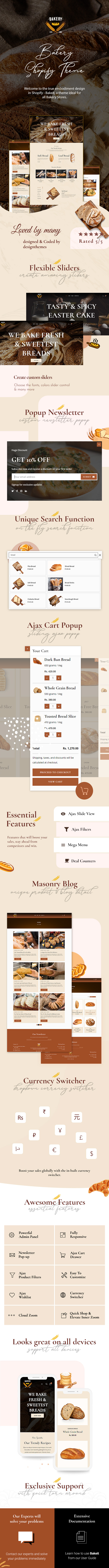 Bakeit - bakery and bread shop Shopify Theme - 1
