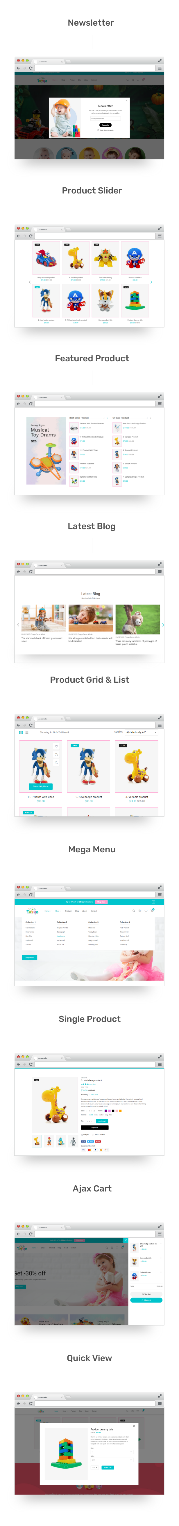 Toyqo - responsive Shopify design of a toy and children's store - 3