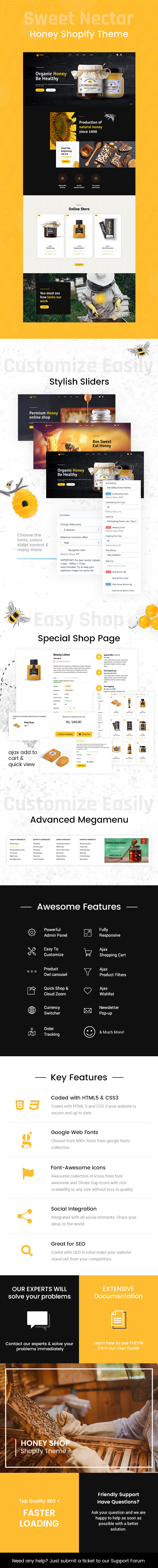 Theni - Organic Food, Honey Theme Shopify - 1