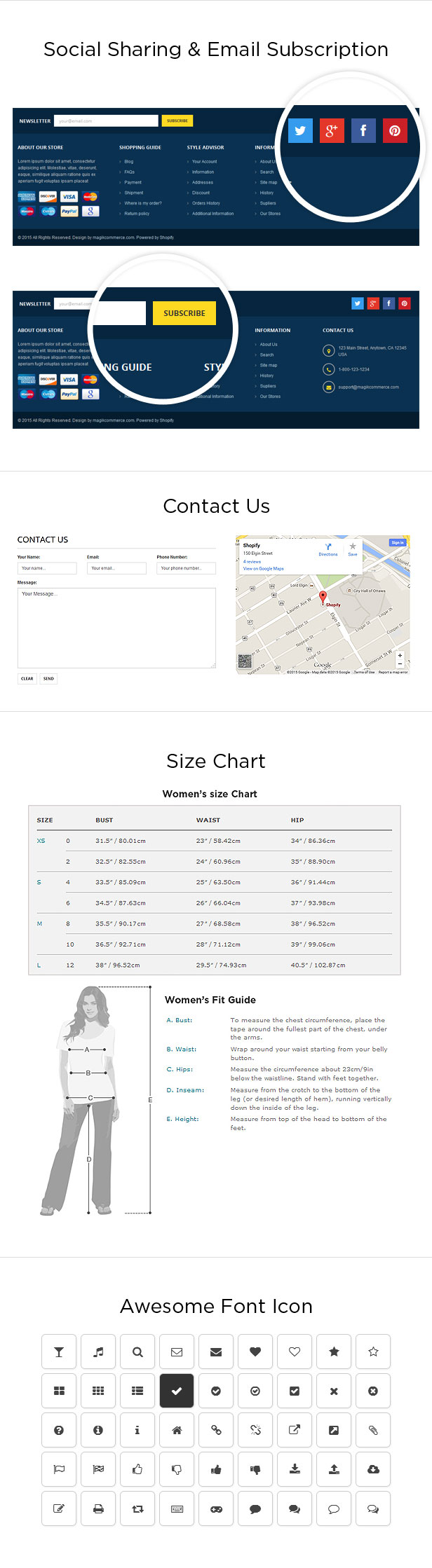 The shopify digital store website