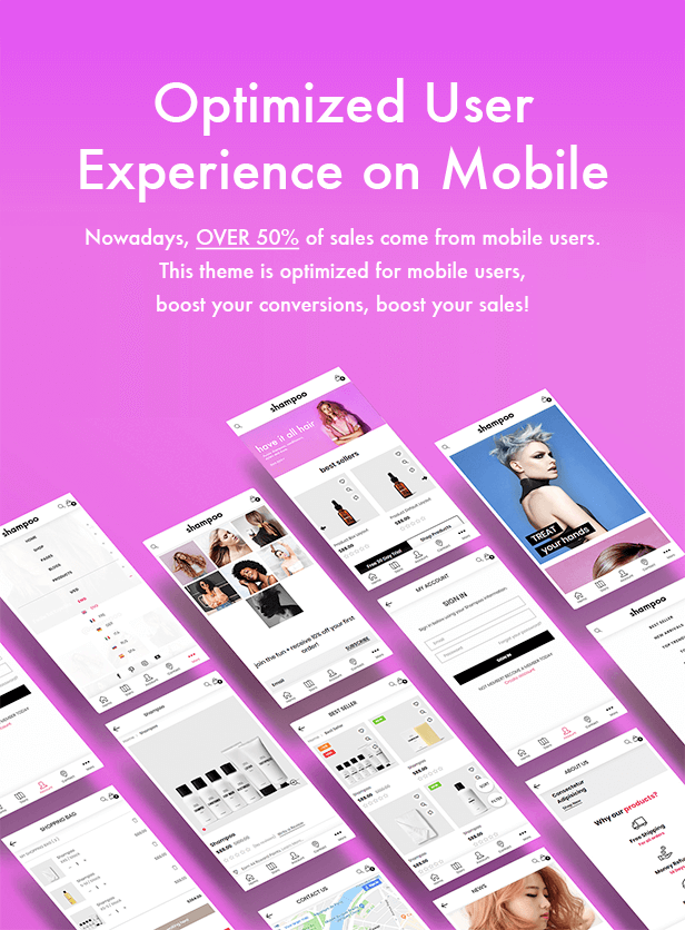 Responsive mobile shampoo