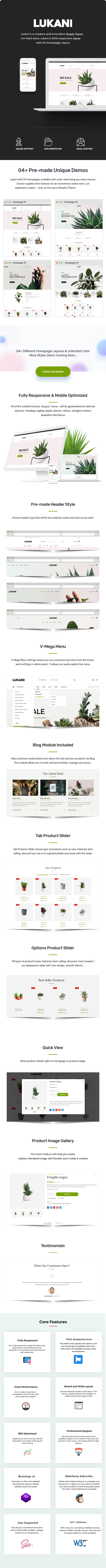 Lukani - Shopify themed plant and flower shop