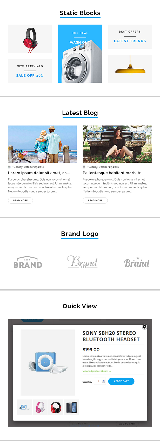 Shopify mobile theme