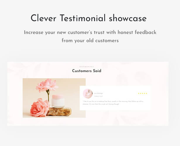 Bedove Wonderful Cosmetics and Spa Shopify theme features