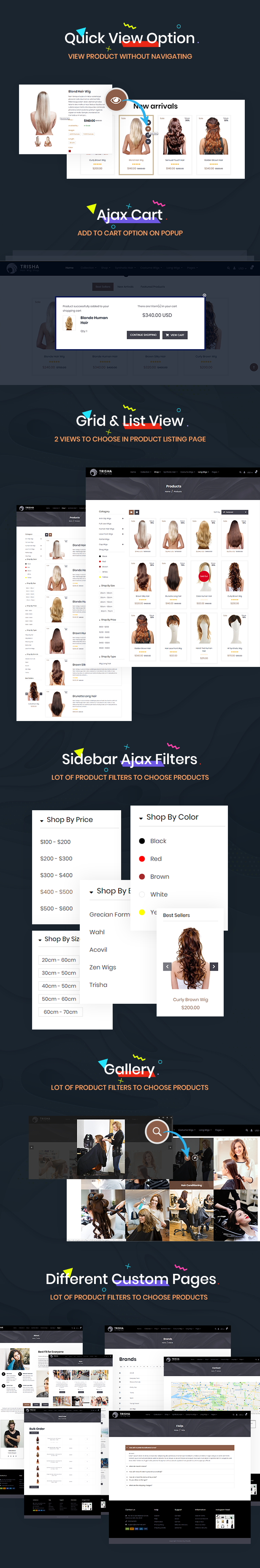 Trisha  Hair Weave, Hair Wig, Shopify Theme Marketplace Add-ons - 6