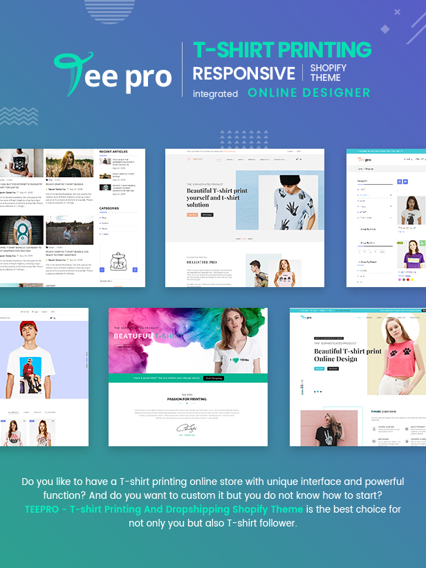 Wordpress T-shirt Printing Theme