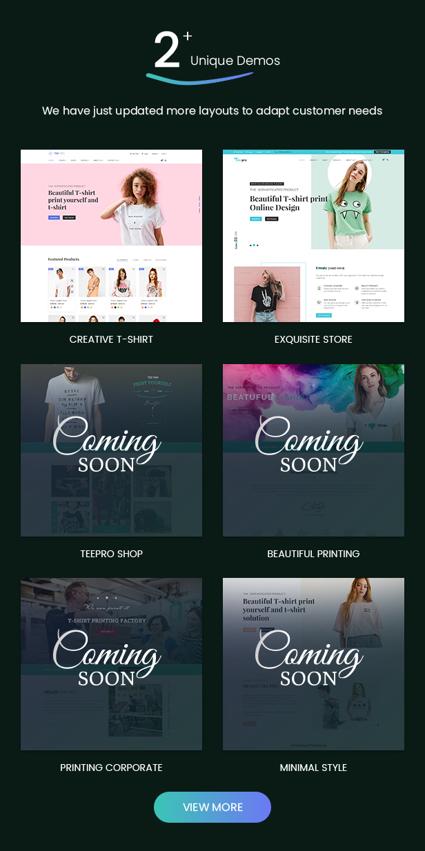 Wordpress T-shirt Printing Theme