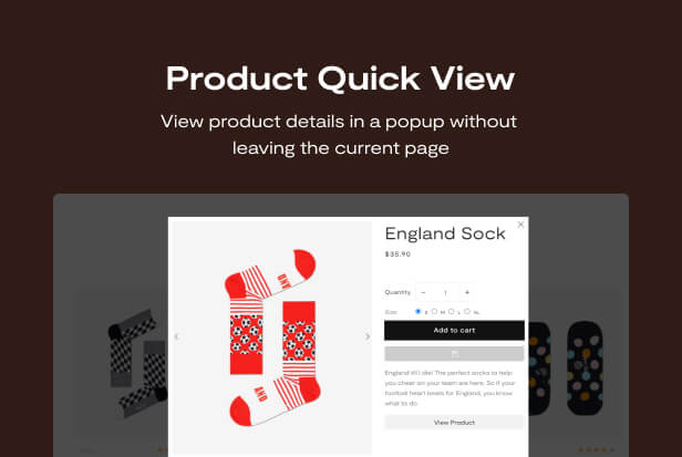 Quick view of the product