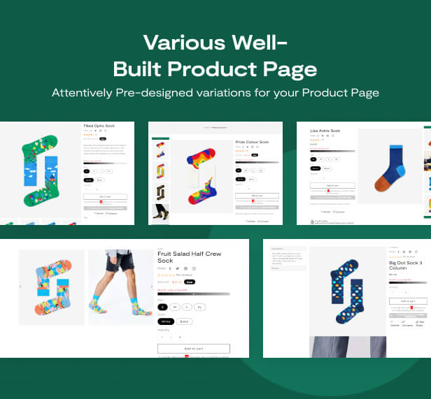 A well structured product page