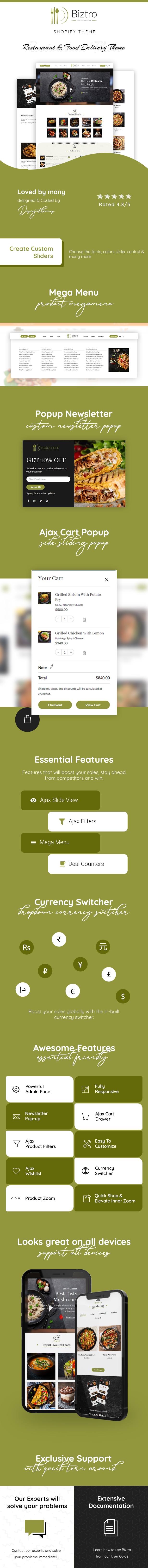 Biztro - Food Store and Delivery Shopify Theme - 1