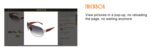 QuickShop features