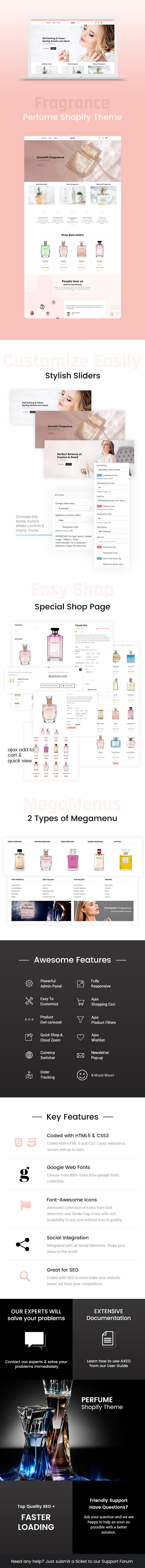 Axeo - perfume, cosmetics Shopify store design - 1