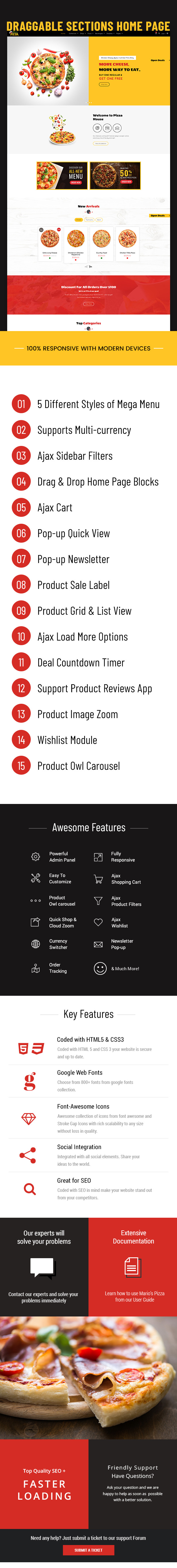 Marios - Food Store Shopify Theme - 1