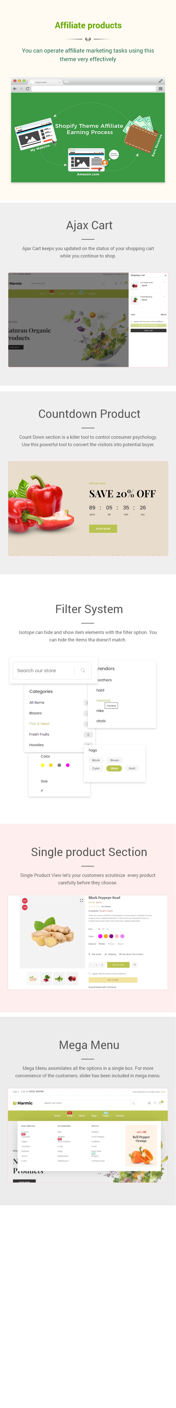 Harmic - organic food shop Shopify Theme - 3