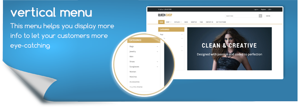 Features of QueenShop