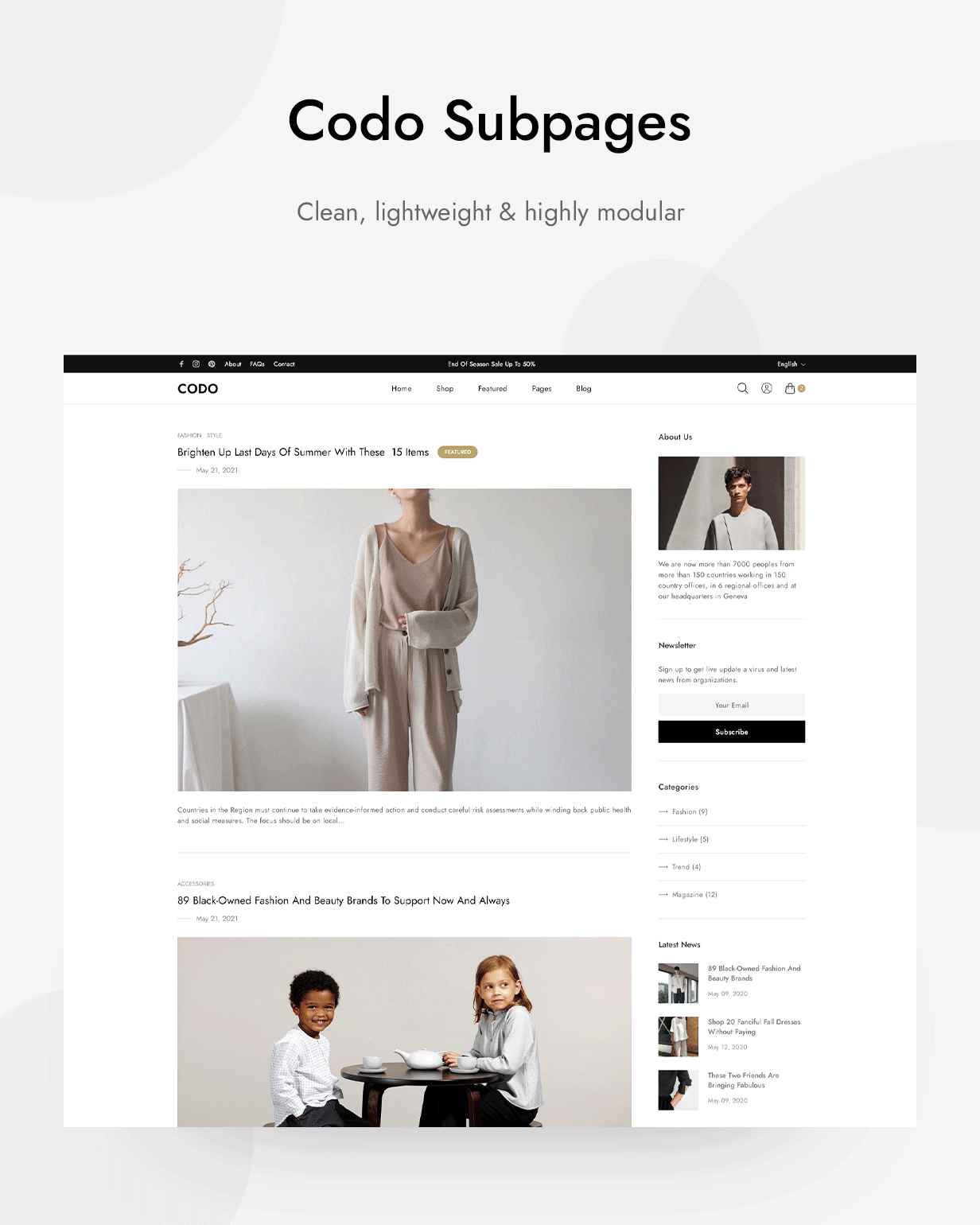 Adao - Shopify's modern and minimal design - 9