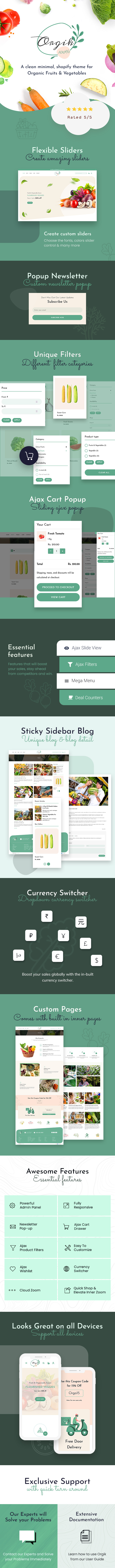 Orgik - Organic Shopify store design - 1