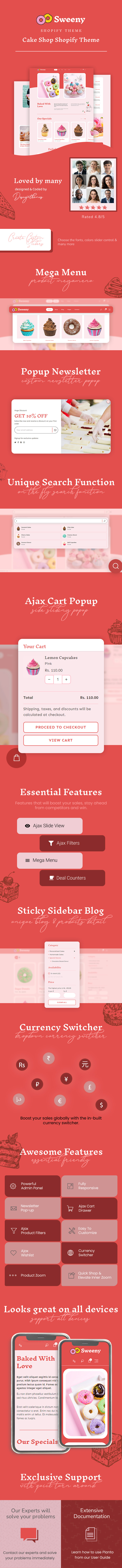 Sweeny - Cake & Bakery Theme Shopify - 1