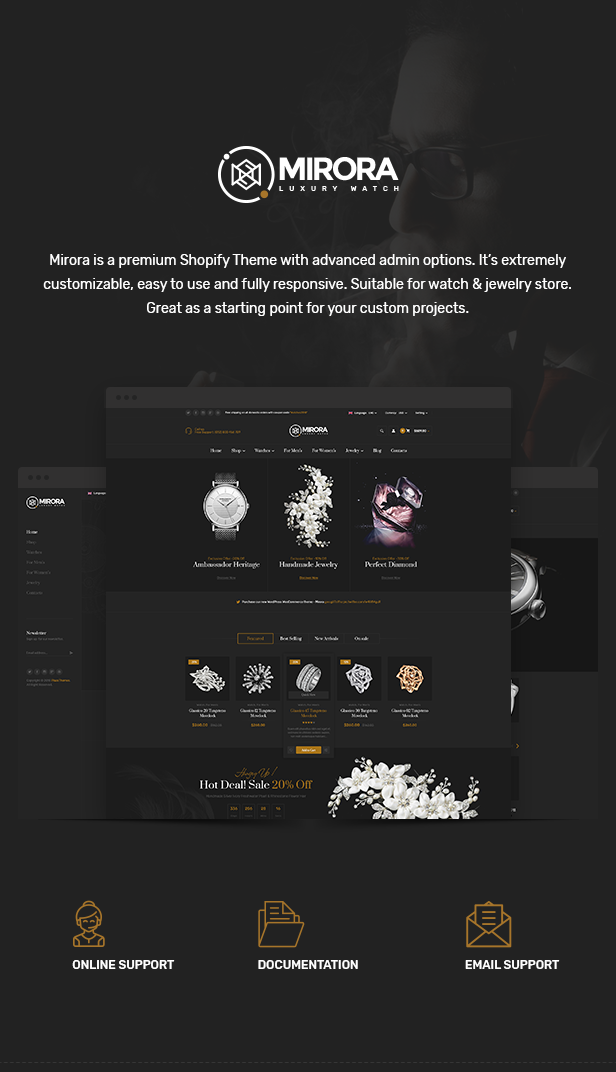 Shopify themed luxury watches