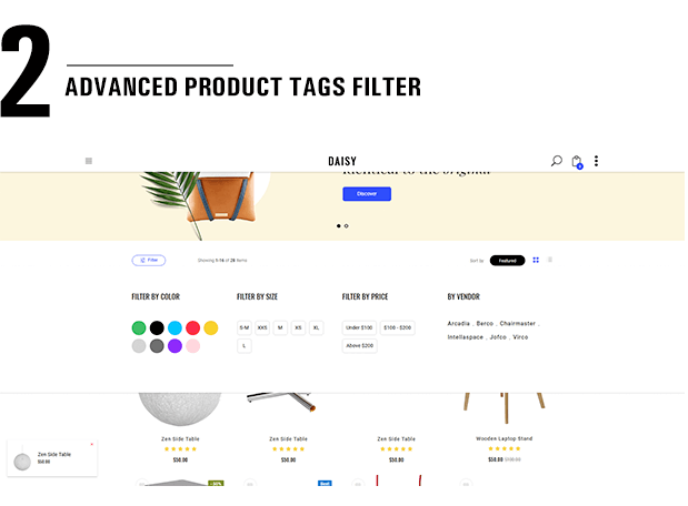 Shopify Daisy filter